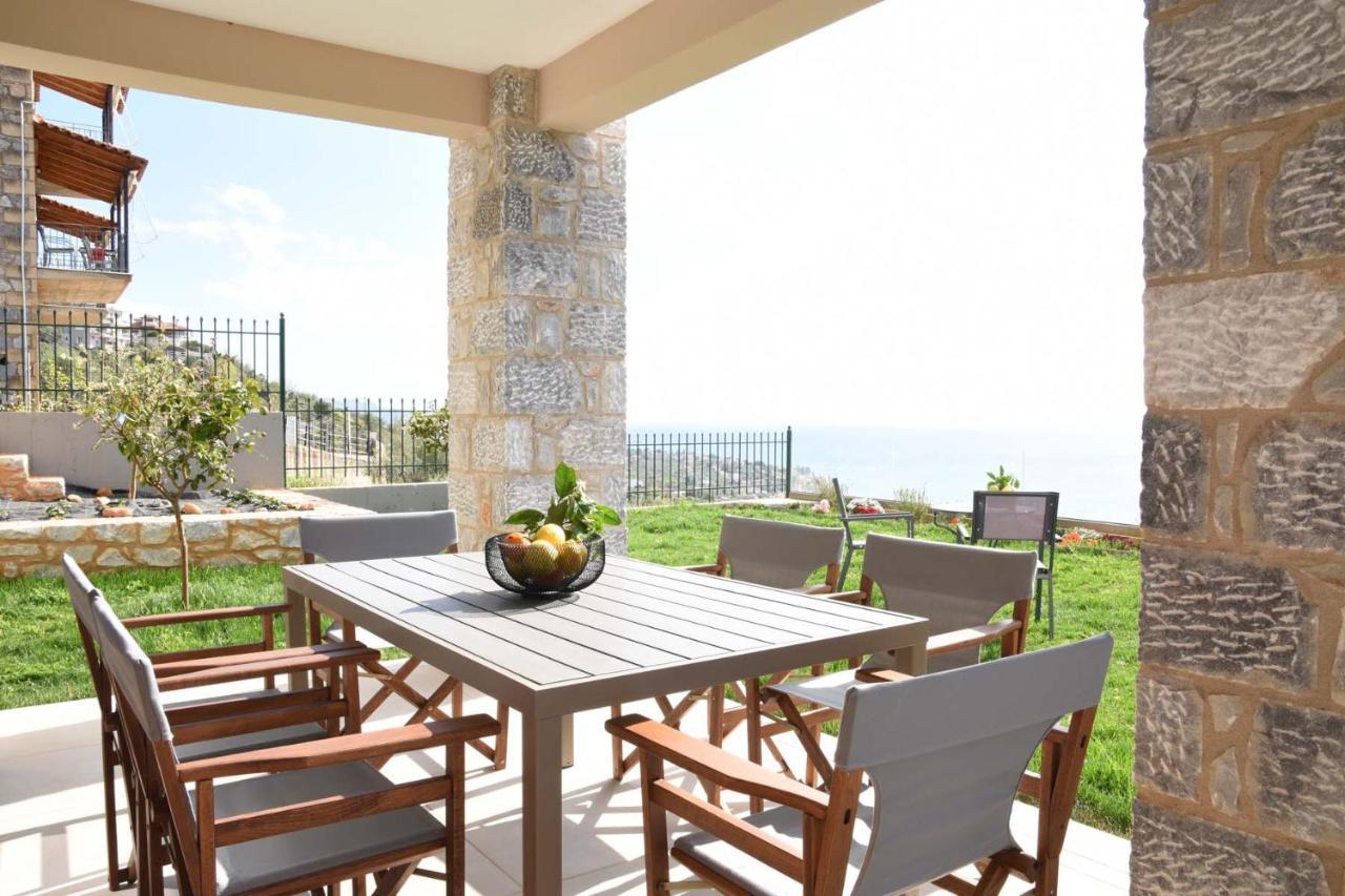 Villa Dafni - Infinite Sea Vistas With Private Pool 卡拉马塔 外观 照片