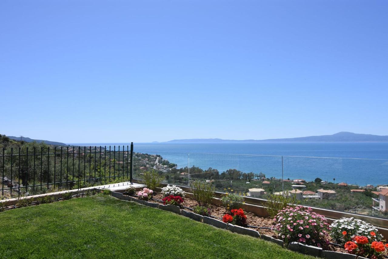 Villa Dafni - Infinite Sea Vistas With Private Pool 卡拉马塔 外观 照片