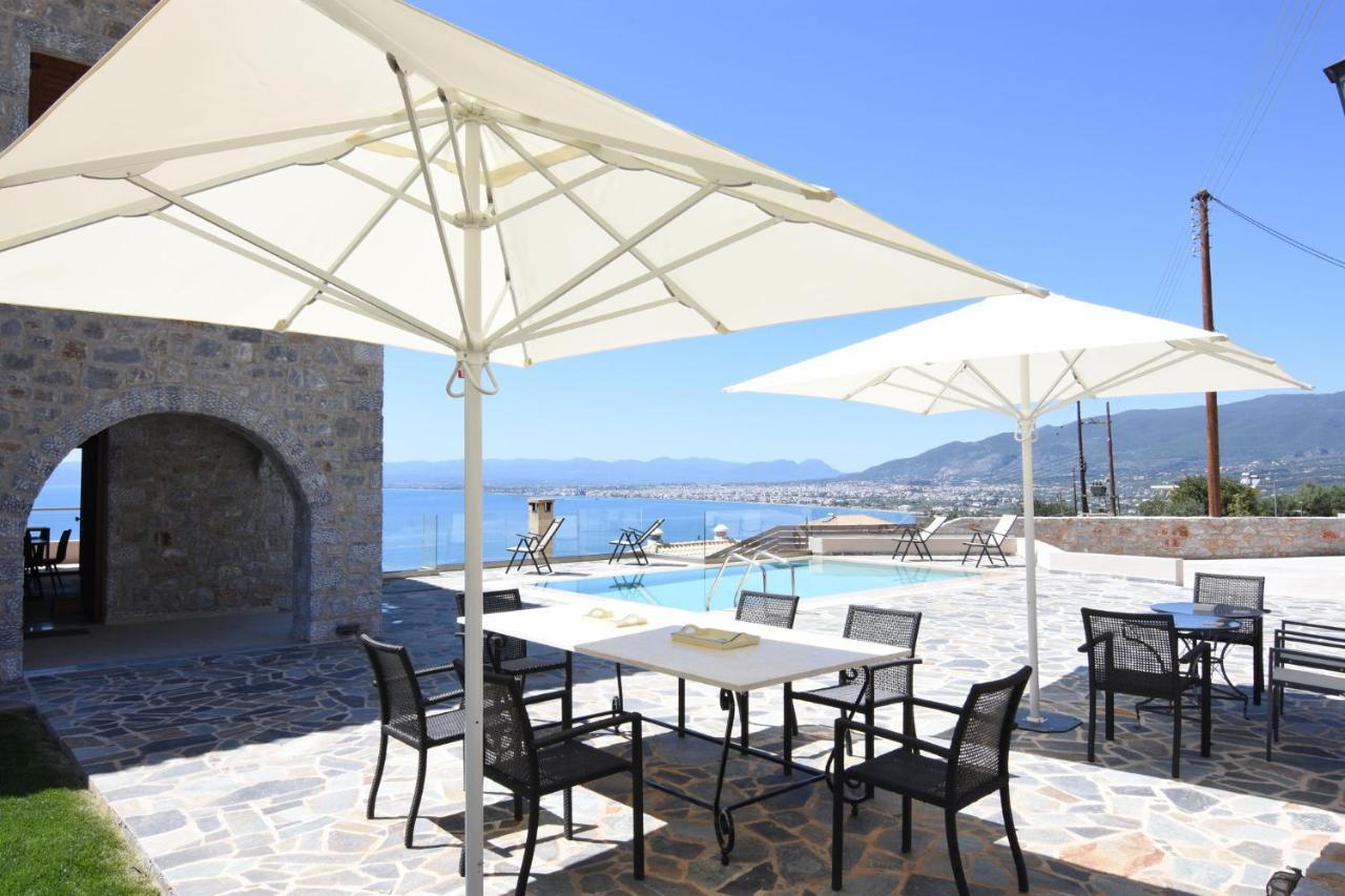 Villa Dafni - Infinite Sea Vistas With Private Pool 卡拉马塔 外观 照片