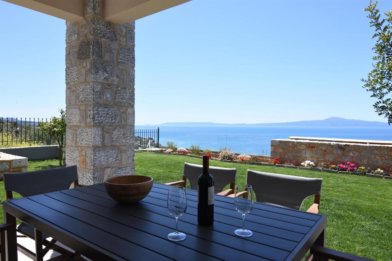 Villa Dafni - Infinite Sea Vistas With Private Pool 卡拉马塔 外观 照片