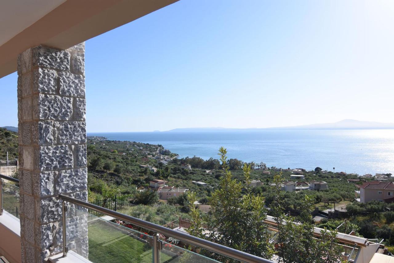 Villa Dafni - Infinite Sea Vistas With Private Pool 卡拉马塔 外观 照片