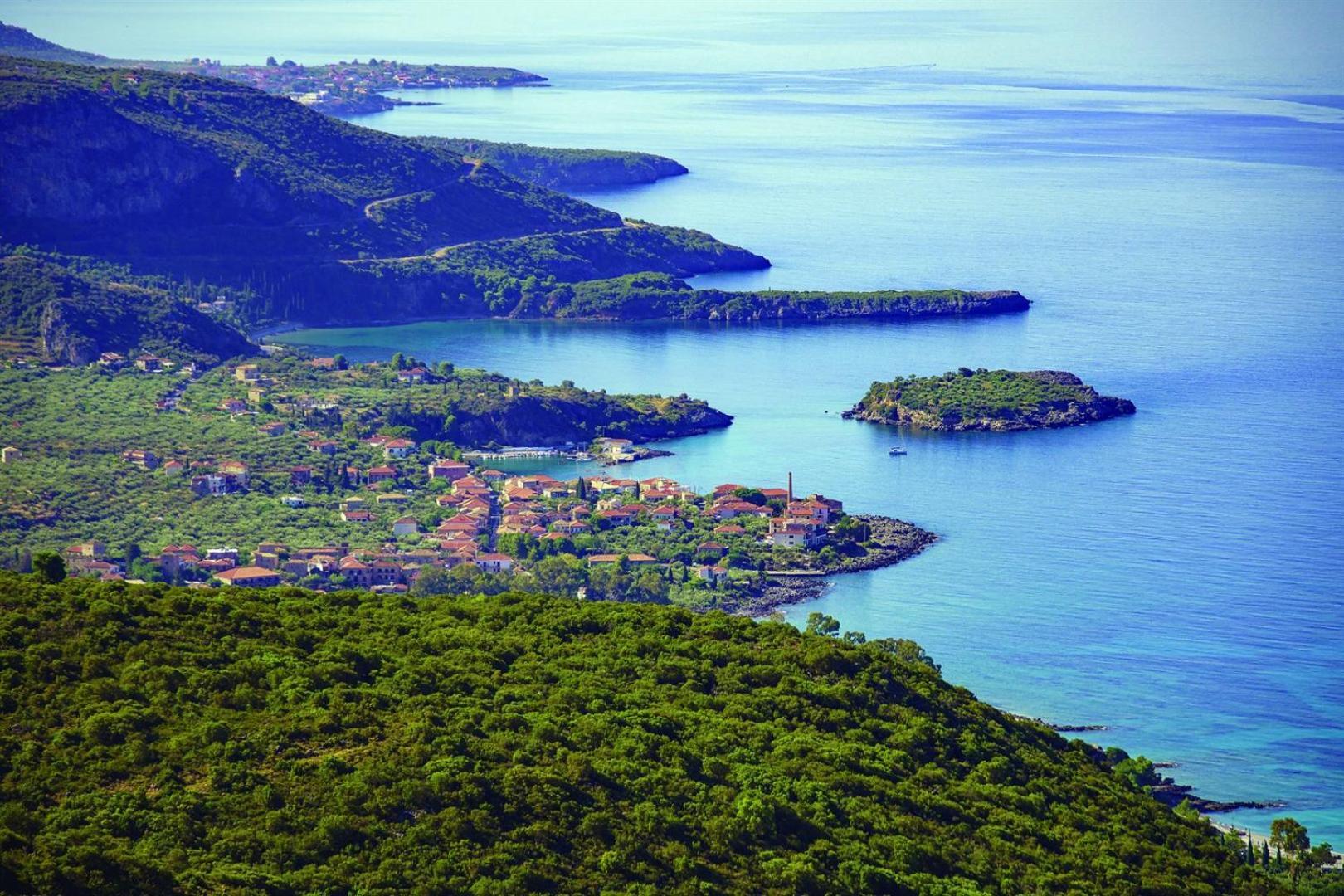Villa Dafni - Infinite Sea Vistas With Private Pool 卡拉马塔 外观 照片